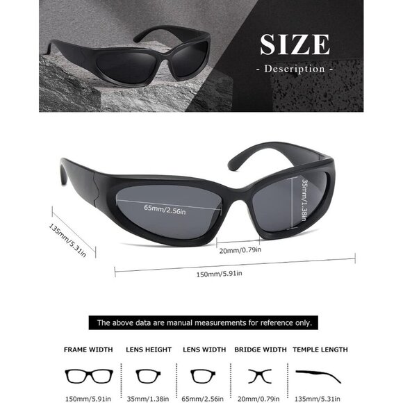 Wrap Around Polarized Sunglasses Women Men UV400 Fitness Sun Glasses Sports main image 4